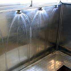 After graffiti removal from urinal