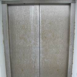 Before stainless elevator doors