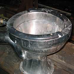 Before stainless steel toilet