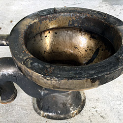 Before stainless steel toilet